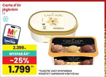 Interspar CARTE D'OR Jégkrém ajánlat