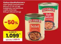 Interspar Globus készételkonzerv ajánlat