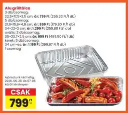 Interspar Alu grilltálca ajánlat