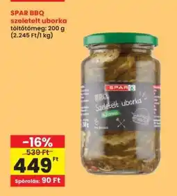 Interspar SPAR BBQ szeletelt uborka ajánlat