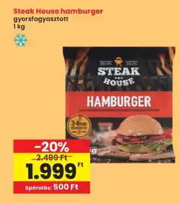 Interspar Steak House hamburger ajánlat