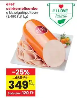 Interspar eFeF csirkemellsonka ajánlat