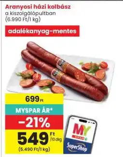 Interspar Aranyosi házi kolbász ajánlat