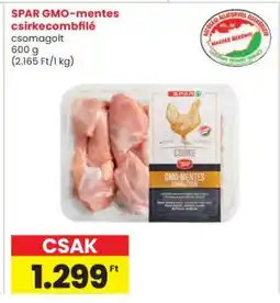 Interspar SPAR GMO-mentes csirkecombfilé ajánlat