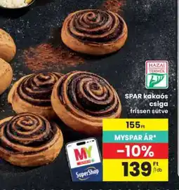 Interspar SPAR kakaós csiga ajánlat