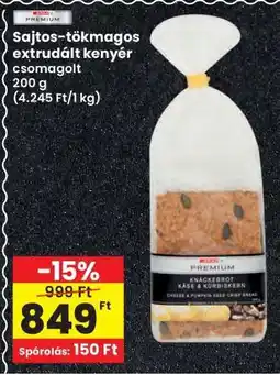 Interspar Sajtos-tökmagos extrudált kenyér ajánlat
