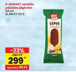 Interspar S-BUDGET vaníliás, pálcikás jégkrém ajánlat