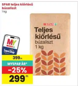 Interspar SPAR teljes kiőrlésű búzaliszt ajánlat