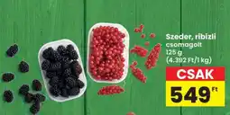 Interspar Szeder, ribizli ajánlat