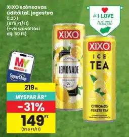 Interspar XIXO szénsavas üdítőital, jegestea ajánlat