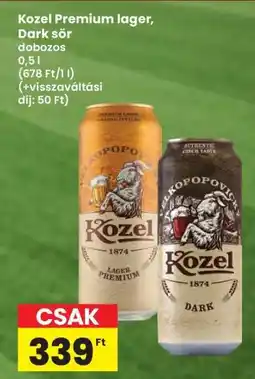 Interspar Kozel Premium lager, Dark sör ajánlat