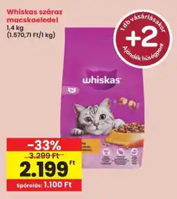 Interspar Whiskas száraz macskaeledel ajánlat
