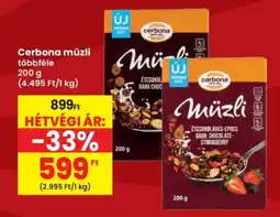 Interspar CERBONA Müzli ajánlat