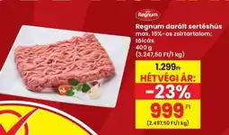 Interspar Regnum darált sertéshús ajánlat