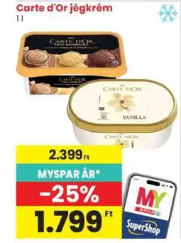 Spar CARTE D'OR Jégkrém ajánlat