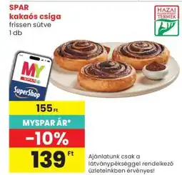 Spar SPAR kakaós csiga ajánlat