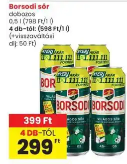 Spar Borsodi sör ajánlat
