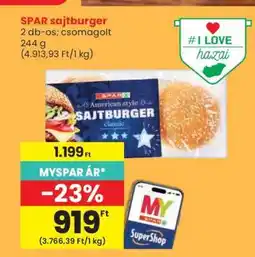 Spar SPAR sajtburger ajánlat