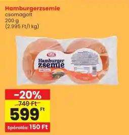 Spar Hamburgerzsemle ajánlat
