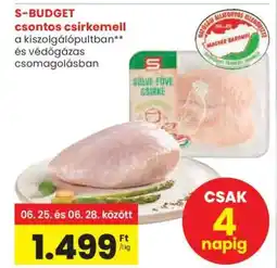 Spar S-BUDGET csontos csirkemell ajánlat