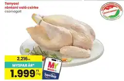 Spar Tanyasi rántani való csirke ajánlat