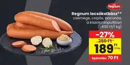 Spar Regnum lecsókolbász ajánlat