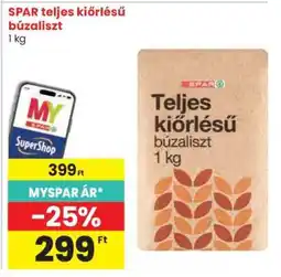 Spar SPAR teljes kiőrlésű búzaliszt ajánlat