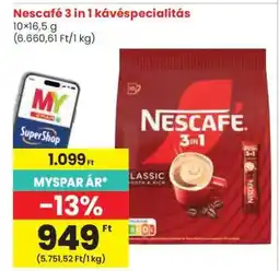 Spar Nescafé 3 in 1 kávéspecialitás ajánlat