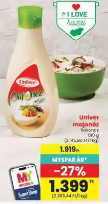 Spar Univer majonéz flakonos ajánlat