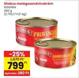 Spar Globus Melegszendvicskrém ajánlat