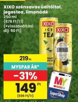 Spar XIXO szénsavas üdítőital, jegestea, limonádé ajánlat
