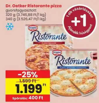 Spar DR. OETKER Ristorante pizza ajánlat