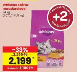 Spar Whiskas száraz macskaeledel ajánlat