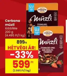 Spar CERBONA Müzli ajánlat