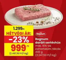Spar Regnum darált sertéshús ajánlat