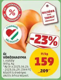 PENNY Új vöröshagyma ajánlat