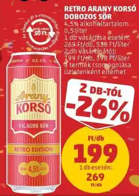 RETRO ARANY KORSÓ DOBOZOS SÖR