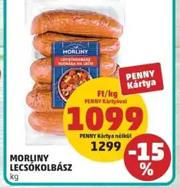 PENNY MORLINY LECSÓKOLBÁSZ ajánlat