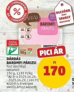 PENNY Dárdás Baromfi Párizsi ajánlat