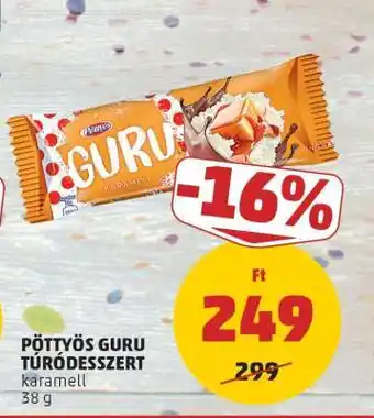 PENNY PÖTTYÖS Guru túródesszert ajánlat