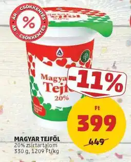 PENNY Magyar tejföl ajánlat
