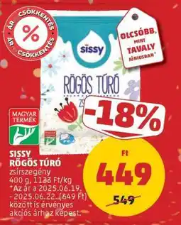 PENNY Sissy Rögös Túró ajánlat