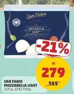 PENNY SAN FABIO MOZZARELLA LIGHT ajánlat