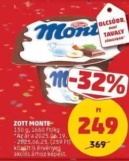 PENNY Zott Monte ajánlat