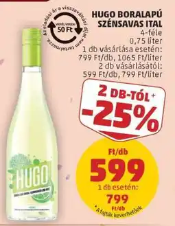 PENNY Hugo boralapú szénsavas ital ajánlat