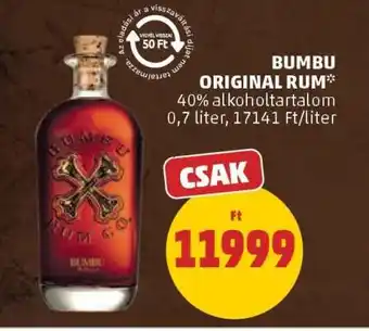 PENNY Bumbu Original rum ajánlat