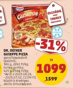PENNY DR. OETKER Guseppe pizza ajánlat