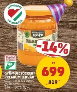 PENNY GYÜMÖLCSÖSKERT PRÉMIUM LEKVÁR ajánlat