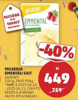 PENNY Milkeria Emmentáli sajt ajánlat