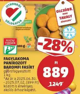 PENNY Fagylakoma Panírozott Baromfi Fasírt ajánlat